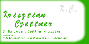 krisztian czettner business card