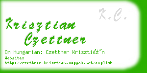 krisztian czettner business card